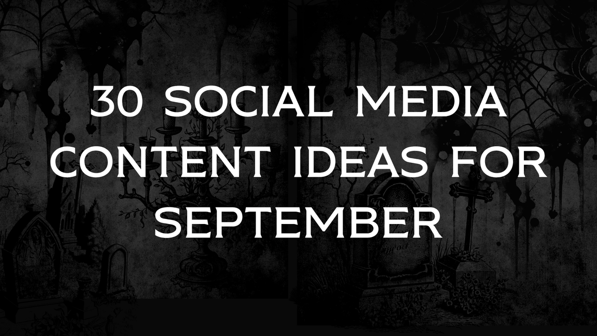 30 September Social Media Content Ideas for Authors